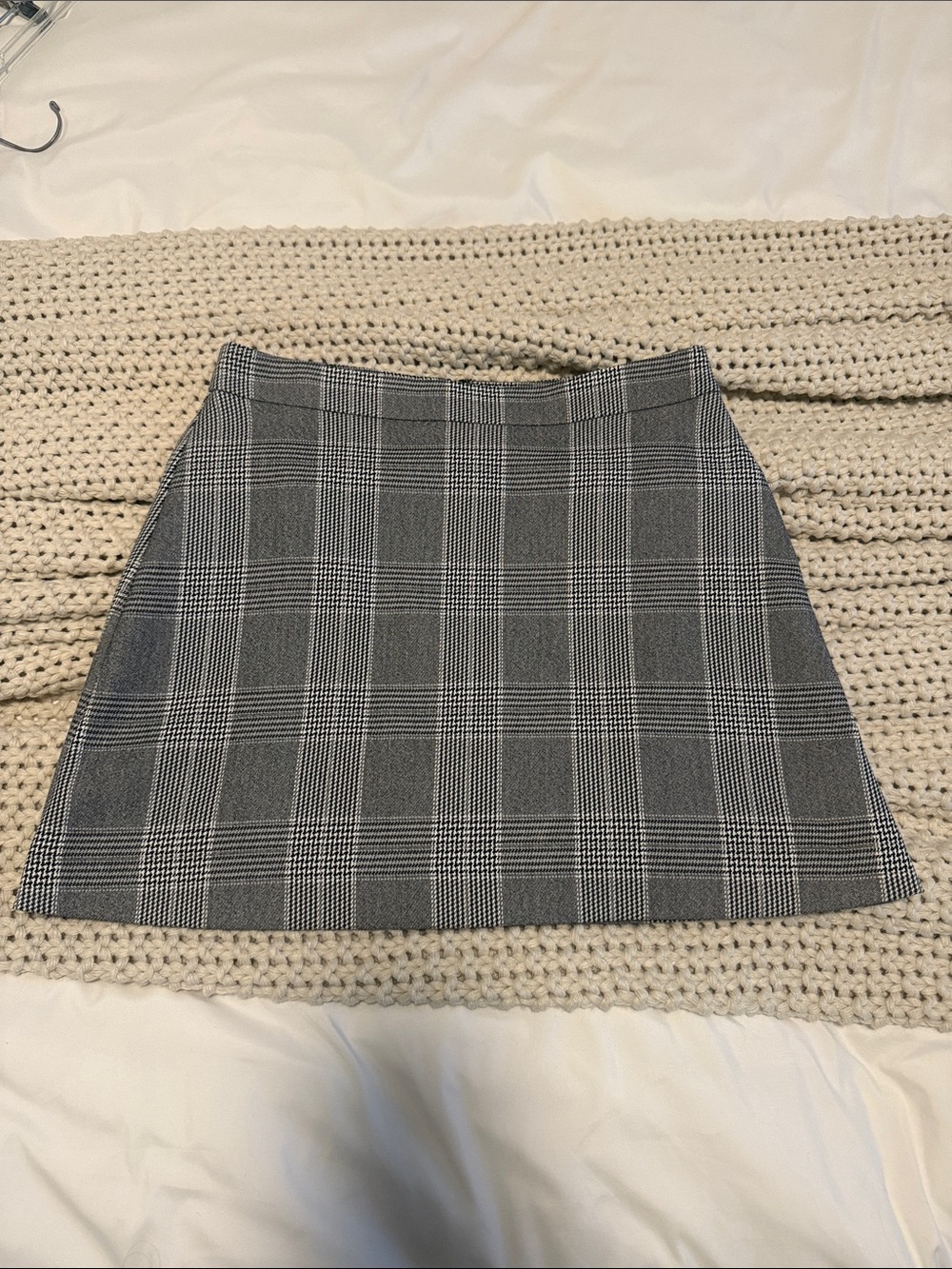 Express Grey Plaid A-Line Skirt. Perfect Condition!